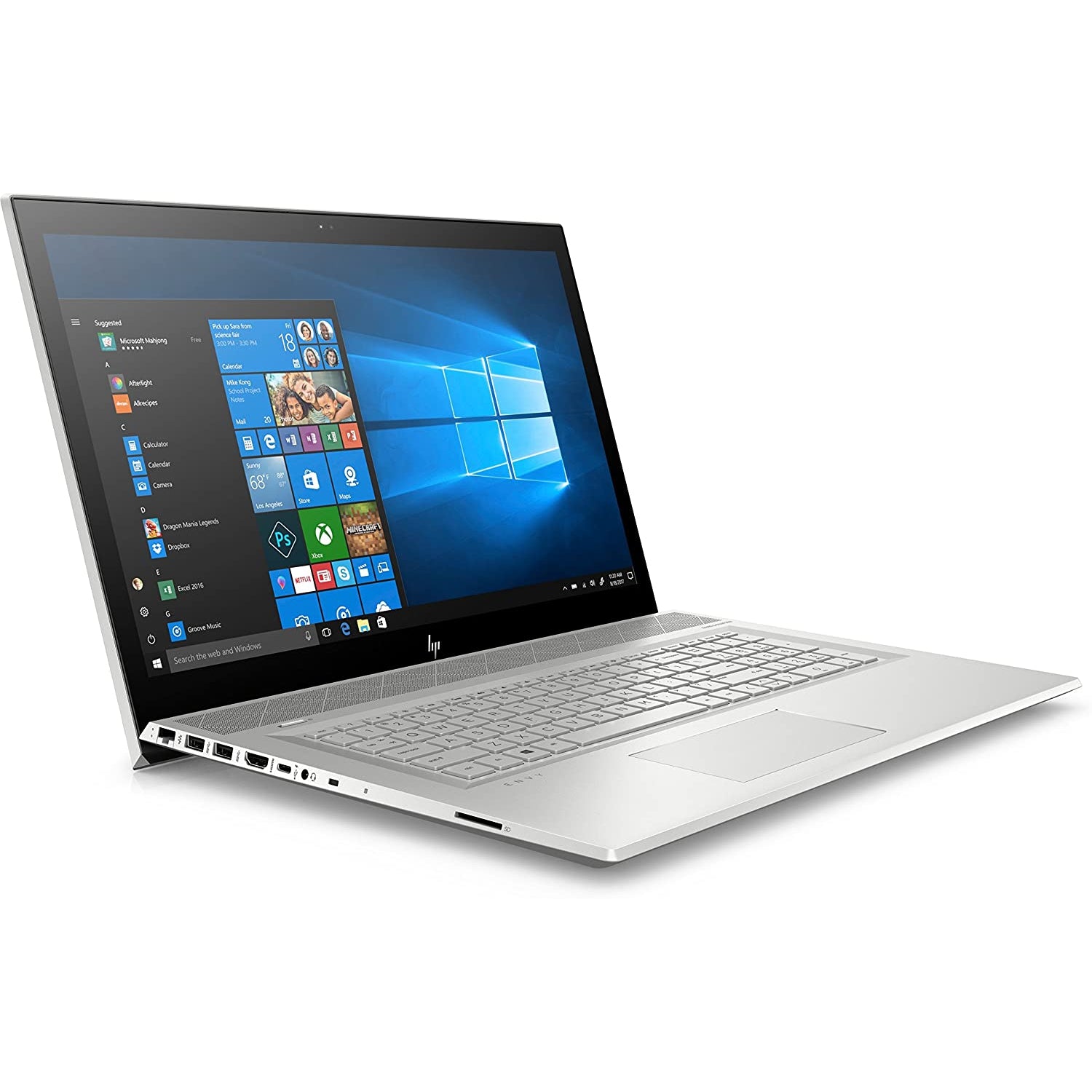 HP ENVY 17-bw0503na, 17.3" Laptop, Intel Core i7-8550U, 8GB RAM, 1TB HDD, NVIDIA GeForce MX150, Win 10, 4BA03EA#ABU - Silver