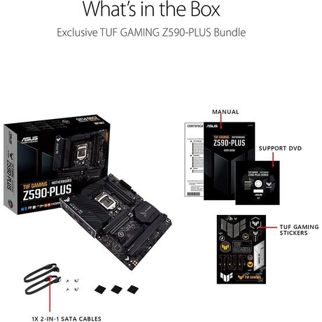 ASUS Z590-Plus Gaming Motherboard - 90MB16C0-M0EAY0