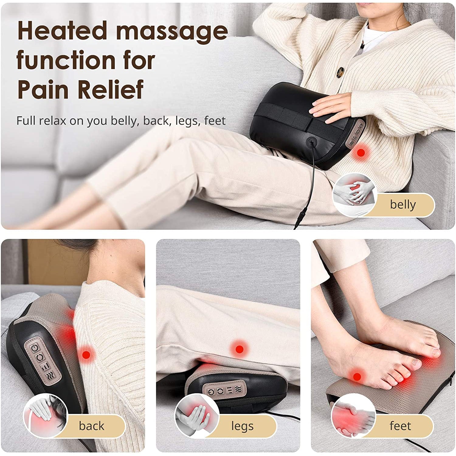 Tawak Neck and Back Massager with Heat Function