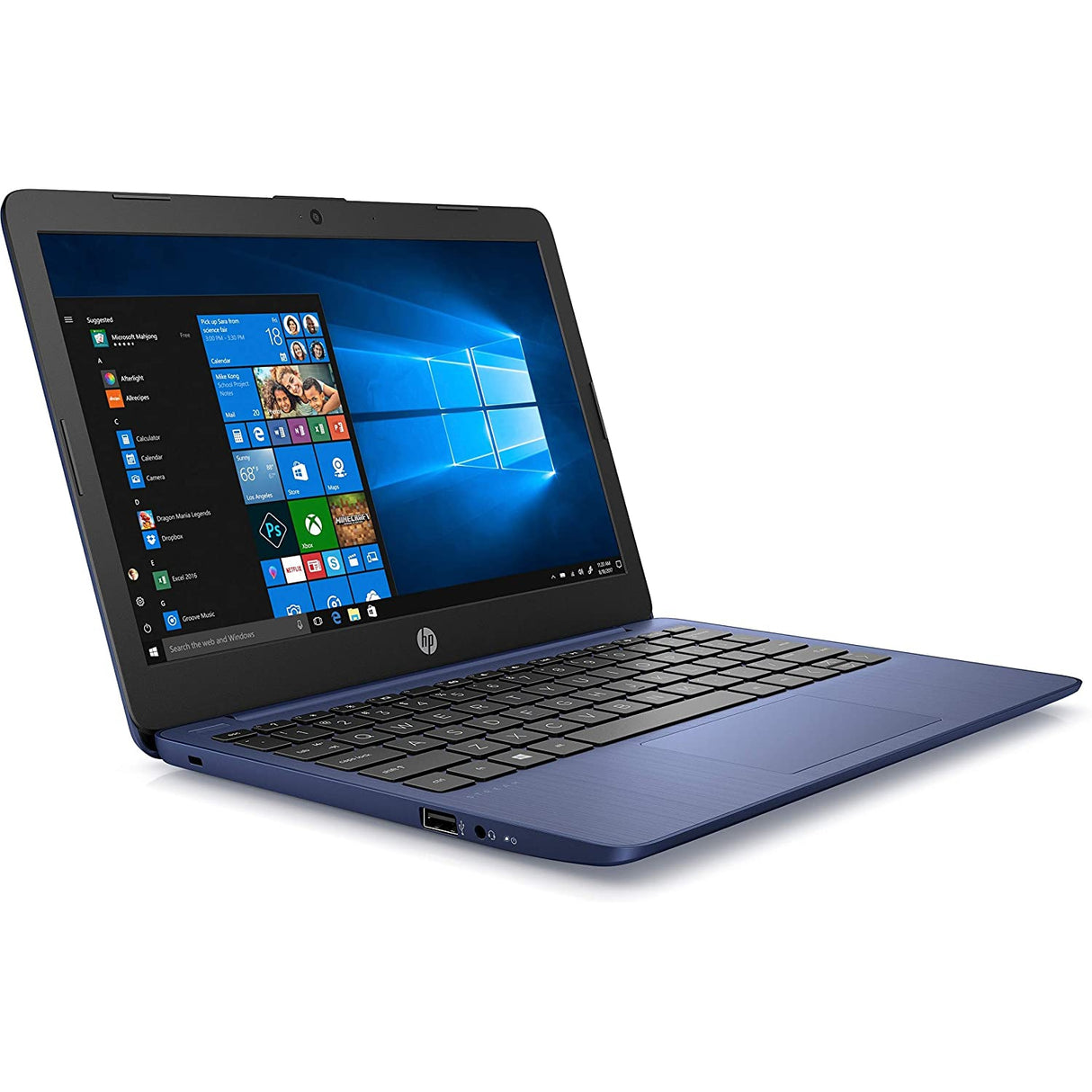 HP 11-AK0001NA 11.6" Laptop, Intel Celeron, 2GB, 32GB, 5AT52EA#ABU, Blue