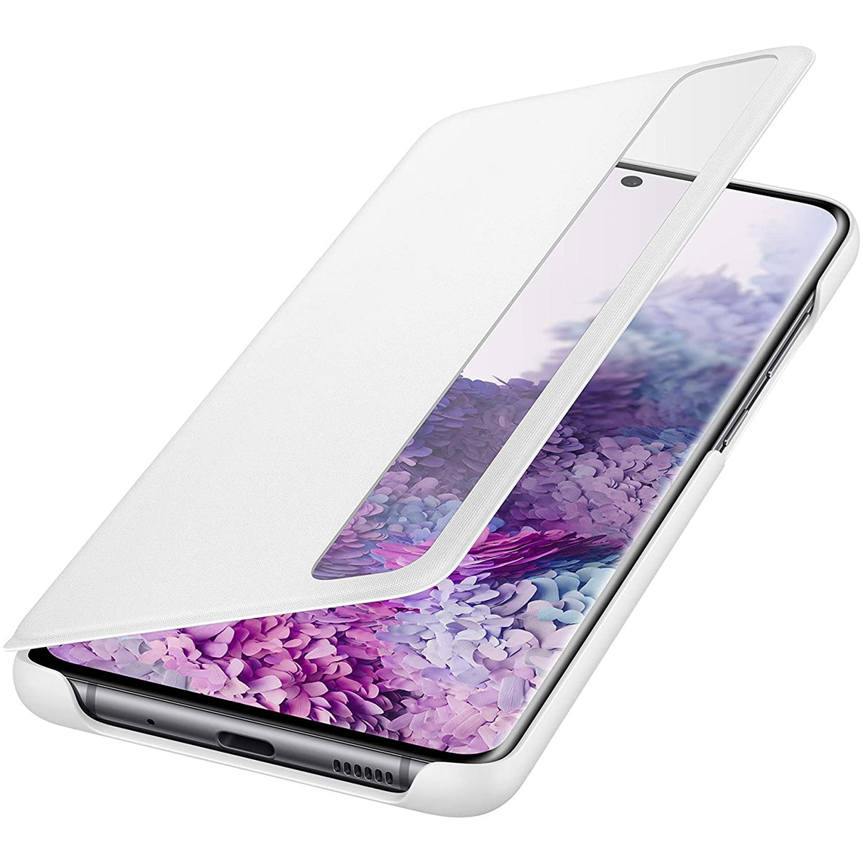 Samsung Original Galaxy S20+ 5G Clear View Cover/Mobile Phone Case - White