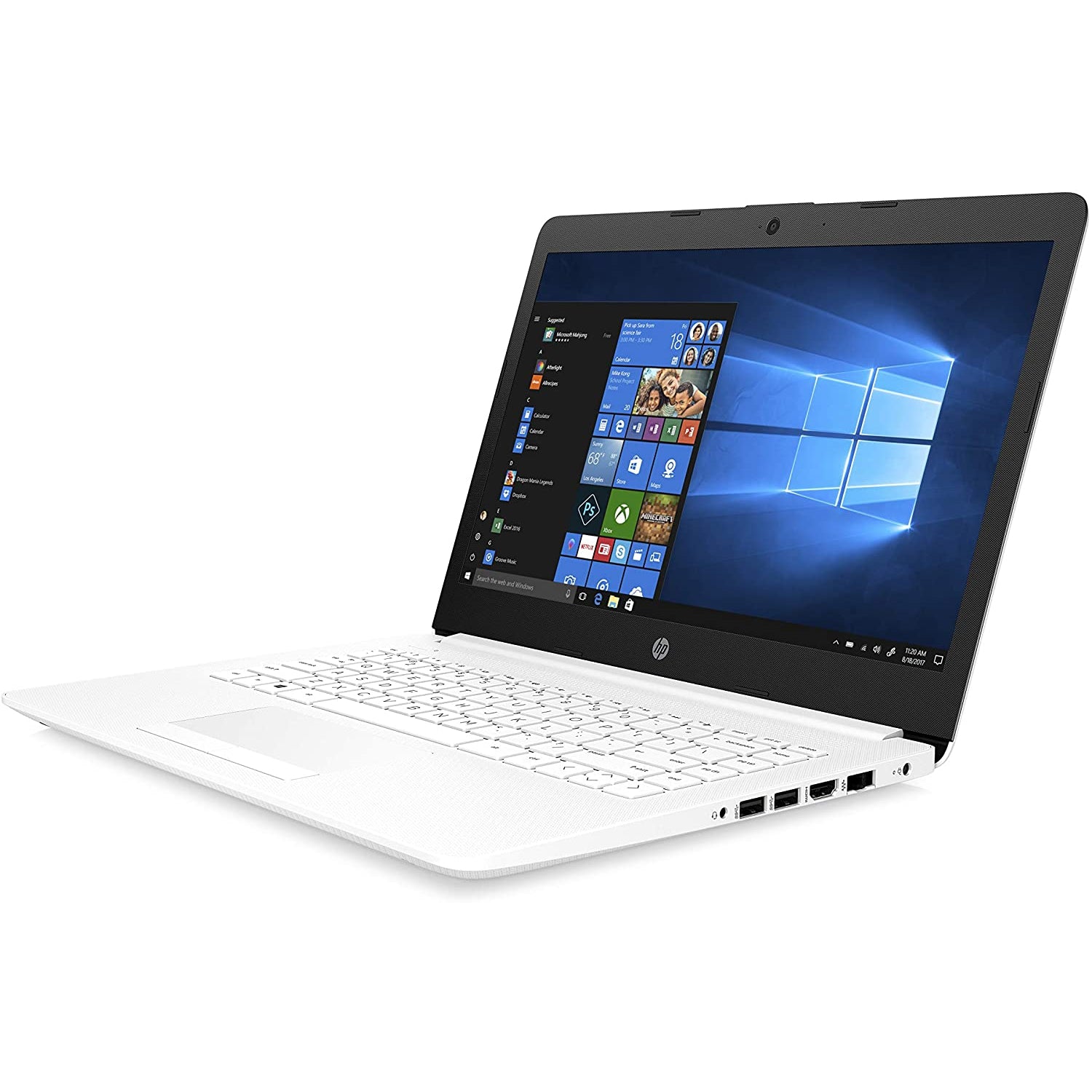 HP Stream 14-CM0042NA 14" Laptop, AMD A4-9125, 4GB RAM, 64GB HDD, 7NF09EA#ABU, White