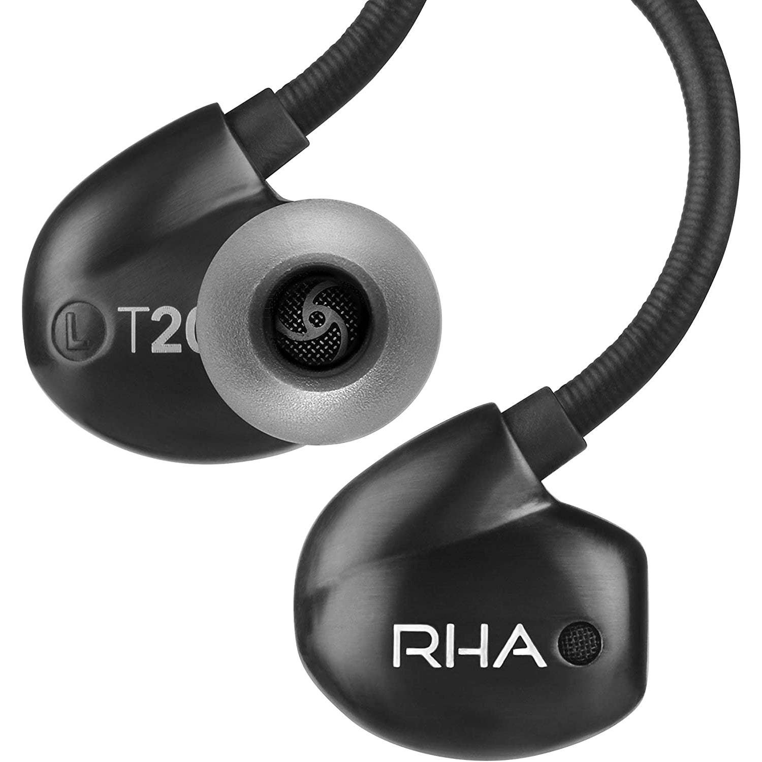 RHA T20i Noise Isolating In-Ear Headphones with Remote & Microphone - Black