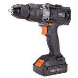 Tacklife PCD04B 20V MAX 2.0Ah Lithium-Ion 1/2" Cordless Drill with Hammer Function, 2-Speed Max Torque 310 In-lbs, 1 Hour Fast Charger