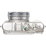 Olympus PEN E-PL9 Kit, Micro Four Thirds System Camera, 4-42 mm EZ Zoom Lens, White/Silver