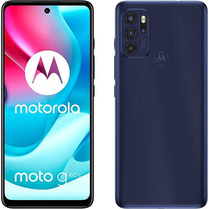 Motorola Moto G60S 128GB Unlocked Smartphone - Blue - Refurbished Excellent