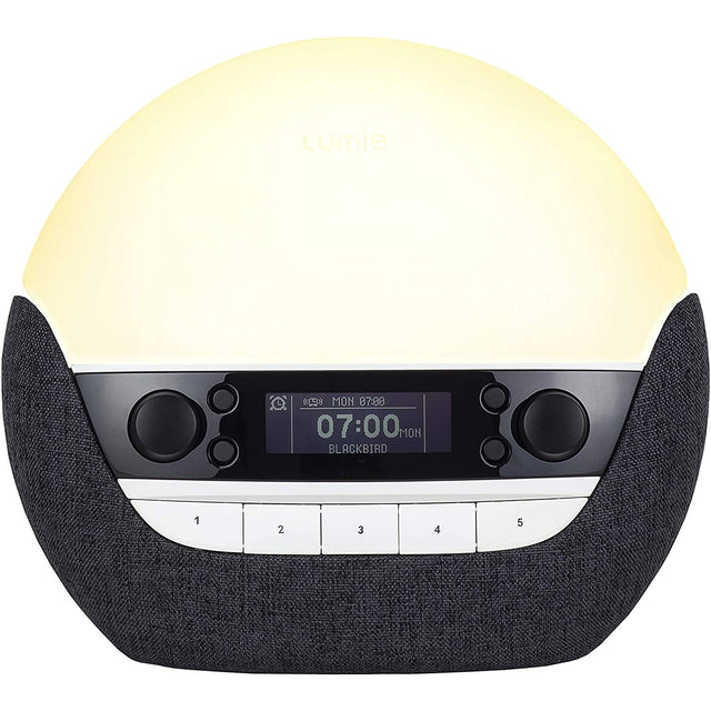 Lumie Bodyclock Luxe 750DAB - Wake-up Light with DAB Radio, Bluetooth Speakers - Black