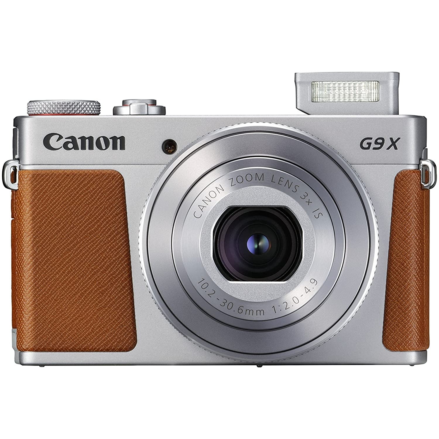 Canon PowerShot G9 X Mark II Digital Camera, 1080p, 20MP, 3x Optical Zoom, Tan