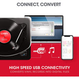 ION Air LP Wireless Streaming Turntable - Black