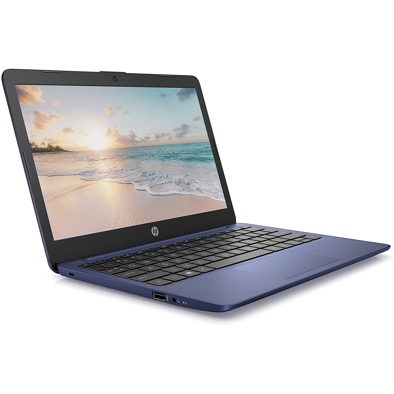 HP Stream 11-AK0007NA 11.6" Laptop, Intel Celeron, 2GB RAM, 32GB HDD, Blue (7KA08EA#ABU)