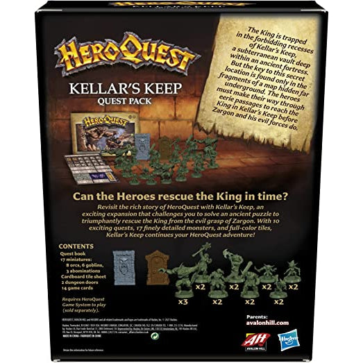 HeroQuest Kellar's Keep Quest Pack (New)