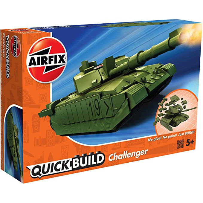 Airfix J6022 Quick Build Challenger Tank Model Toy, Green