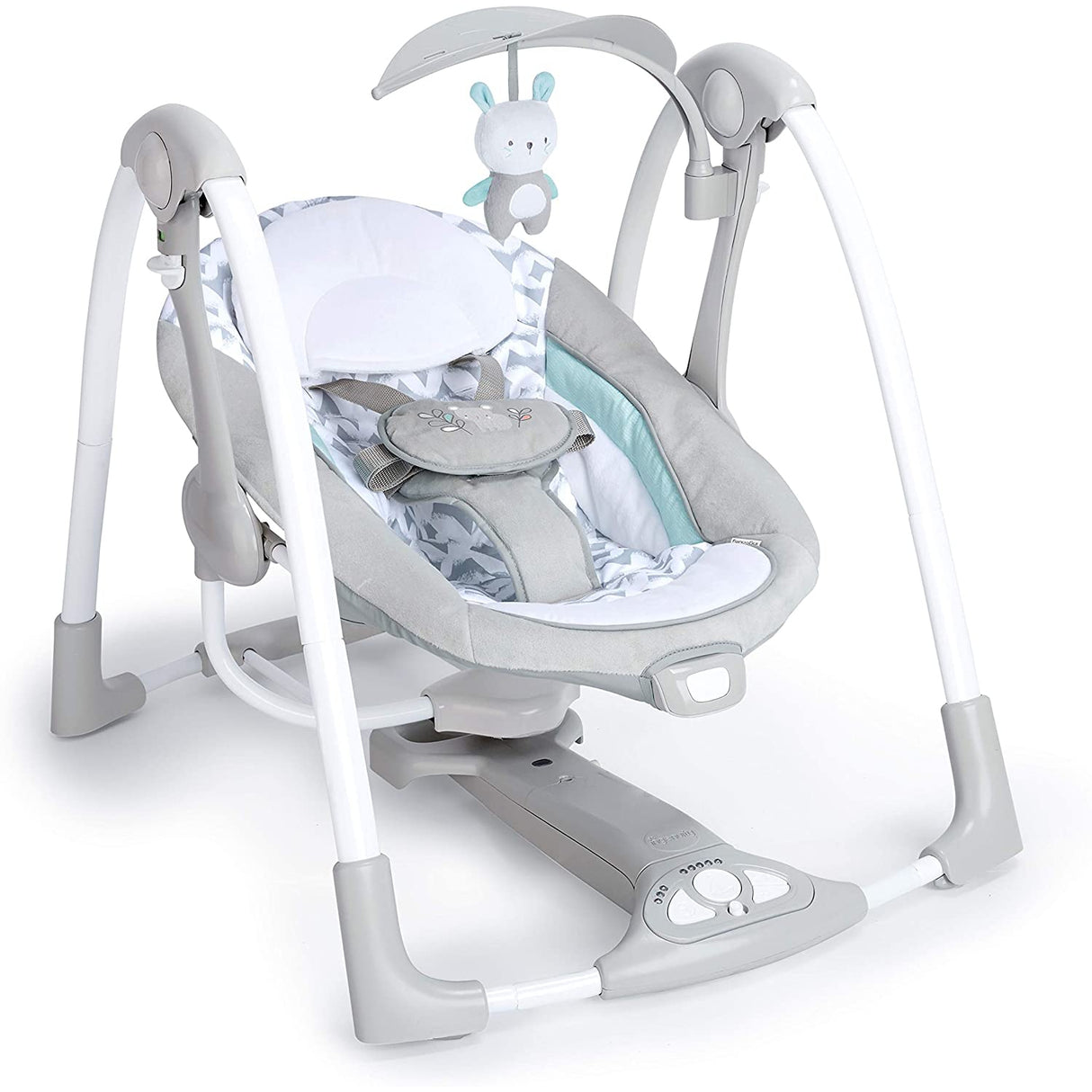 Ingenuity ConvertMe Portable Swing - Raylan, 5 Swing Settings, 12 Soothing Melodies