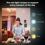 Philips Hue Twin Pack White and Colour Ambiance Candle LED Smart Bulb [E14 Edison Screw] with Bluetooth