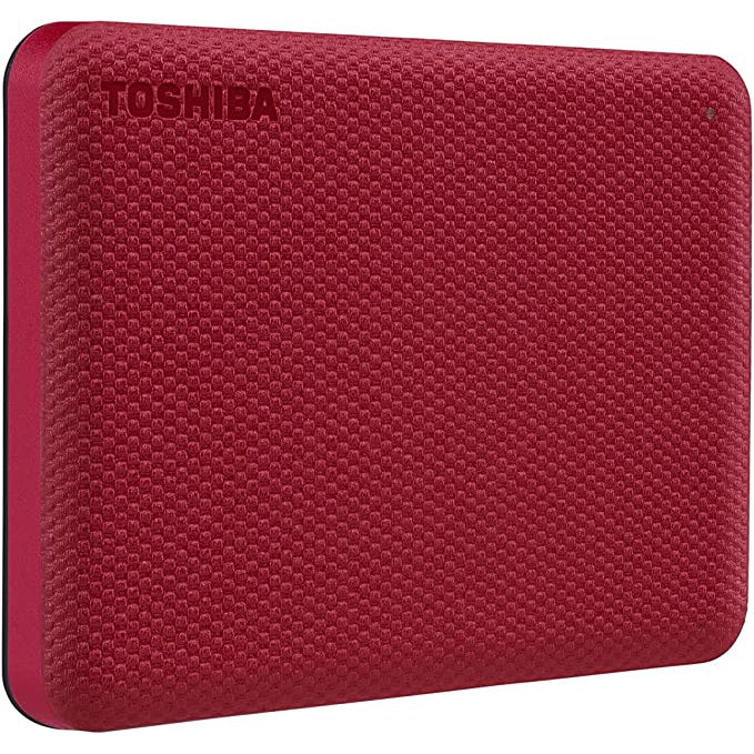 Toshiba Canvio Advance, Portable Hard Drive, 1TB, Red