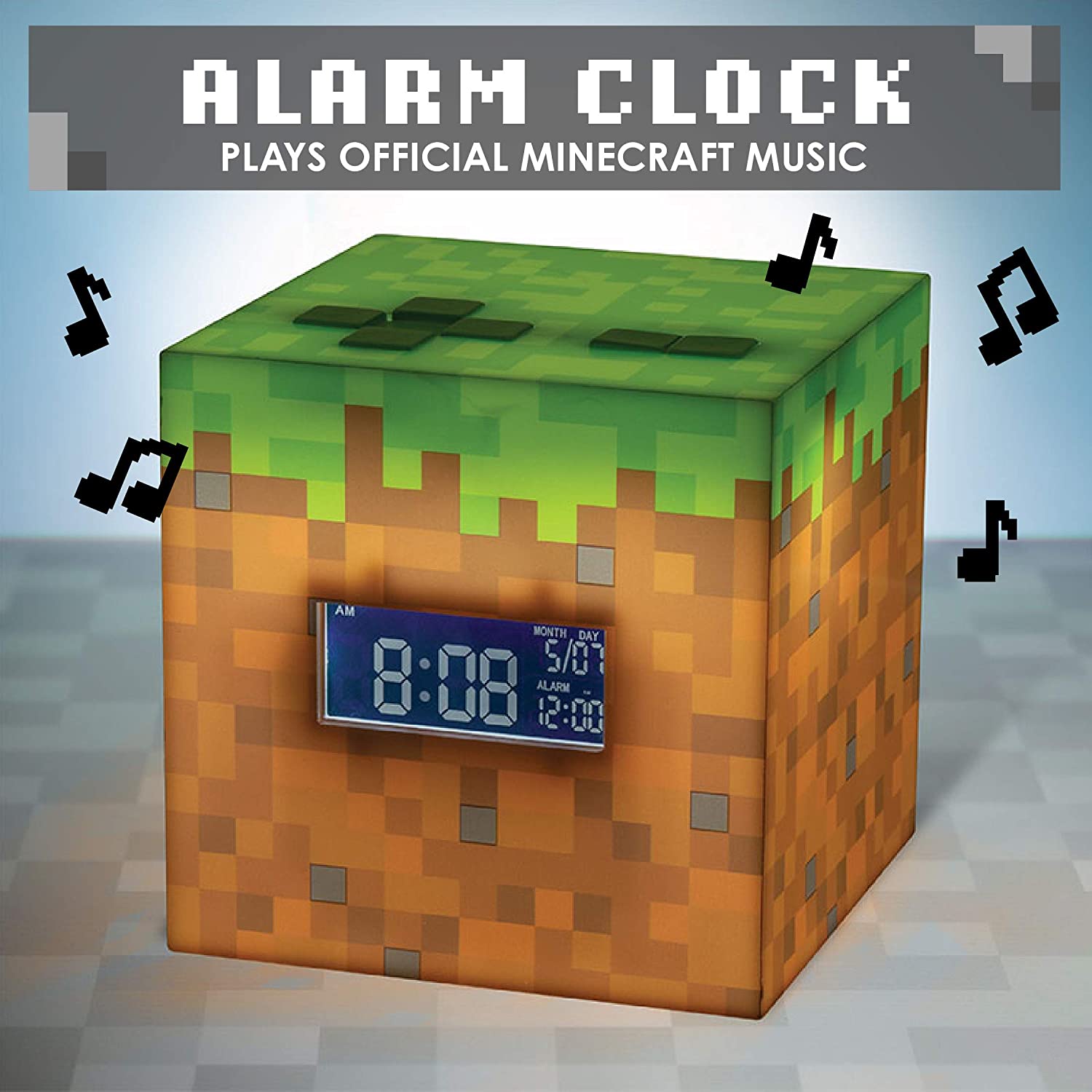 Paladone Minecraft Alarm Clock, Multicoloured, One Size