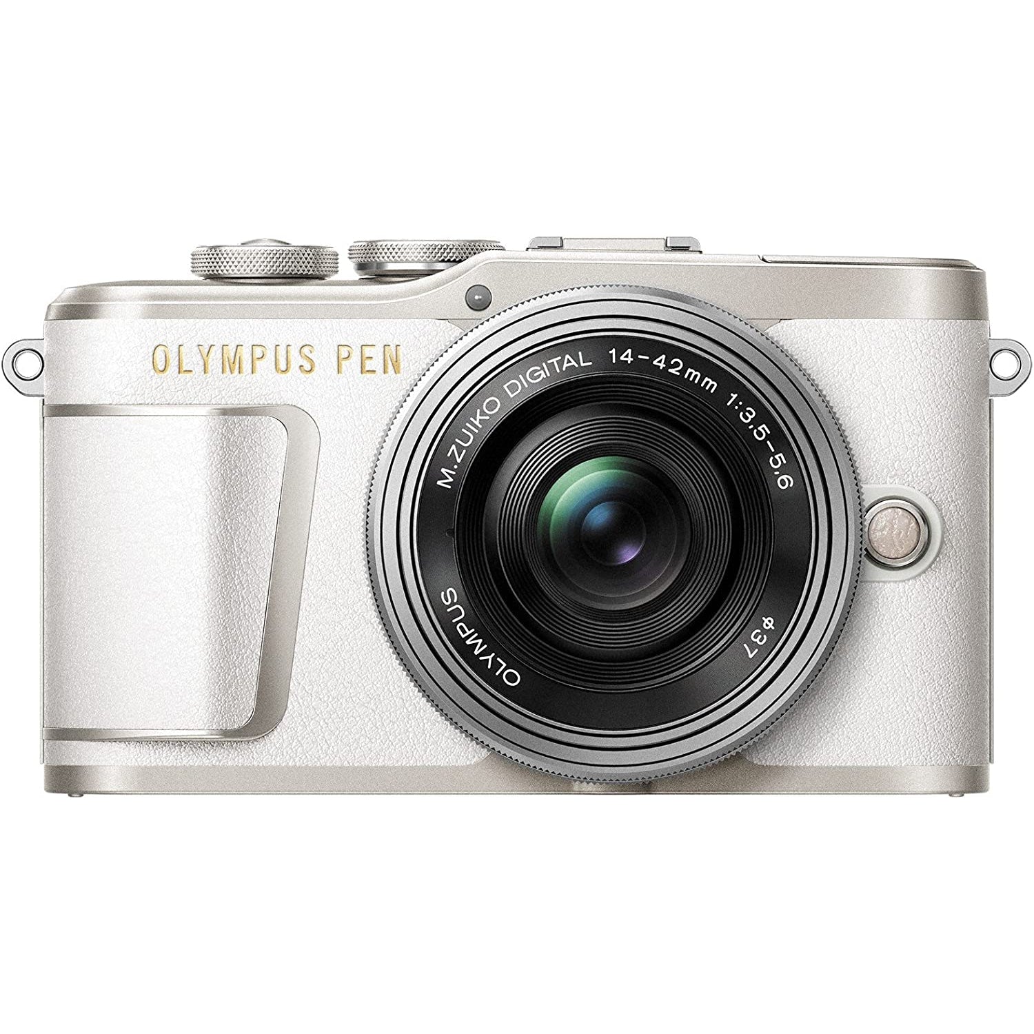 Olympus PEN E-PL9 Kit, Micro Four Thirds System Camera, 4-42 mm EZ Zoom Lens, White/Silver
