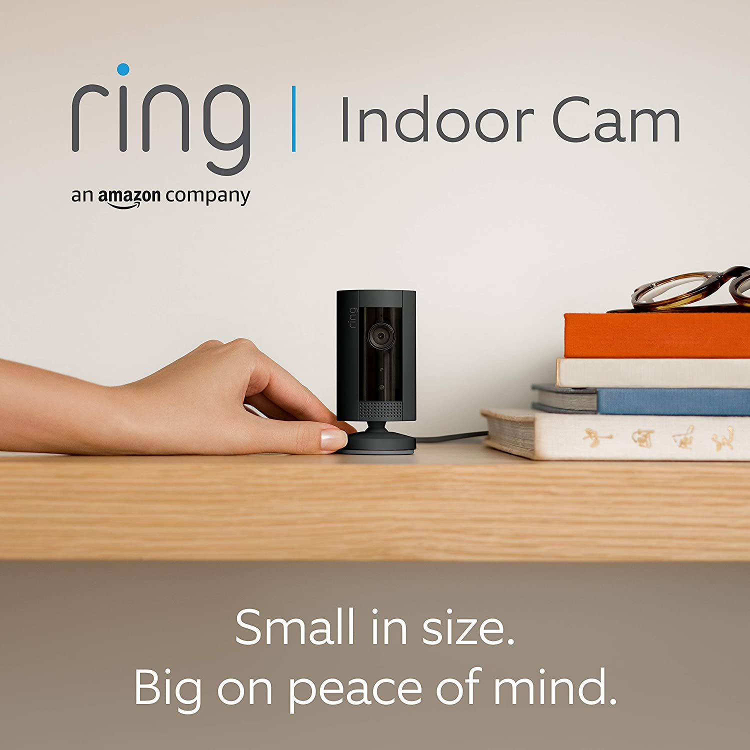 Ring Indoor Cam by Amazon, Compact Plug-In HD security camera with Two-Way Talk, Works with Alexa