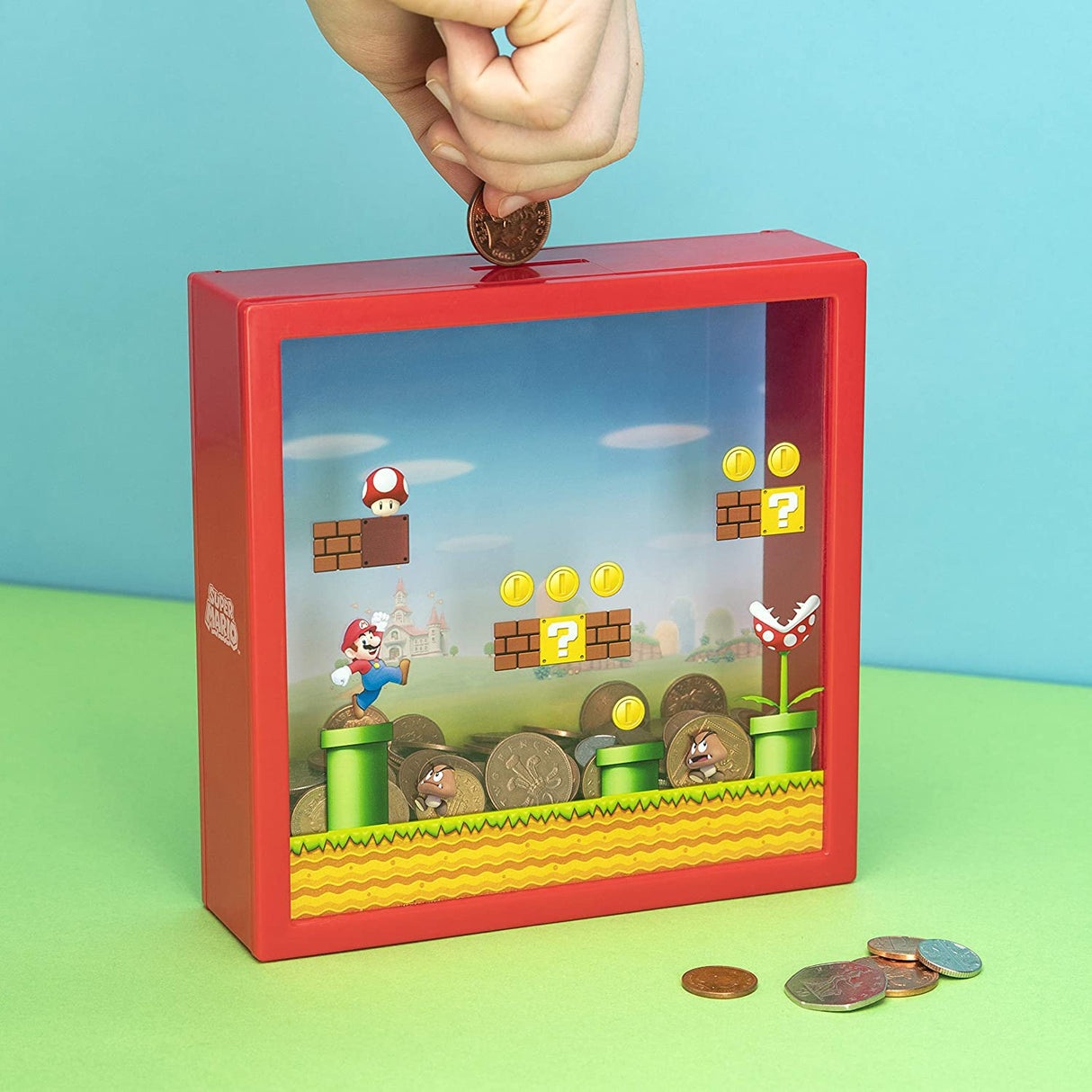 Super Mario Bros. Box Coin Bank, 18cm (7")