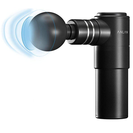 Anlan Mini Handheld Percussion Massage Gun, 4 Speeds Portable Massage Device