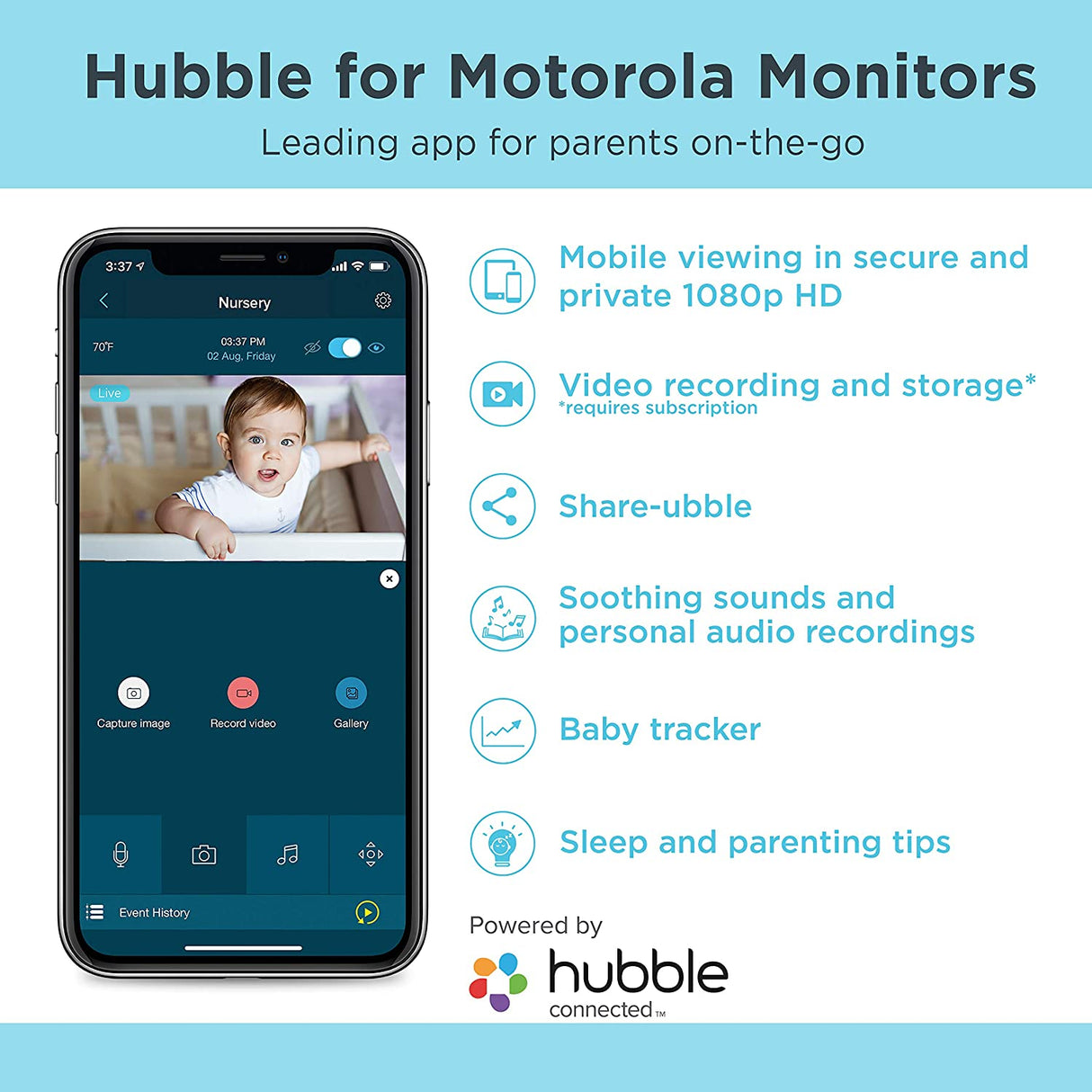 Motorola Peekaboo Full HD Video Baby Monitor