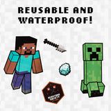 Paladone Minecraft Decals, Removable Vinyl Wall Stickers, 4 Sheets