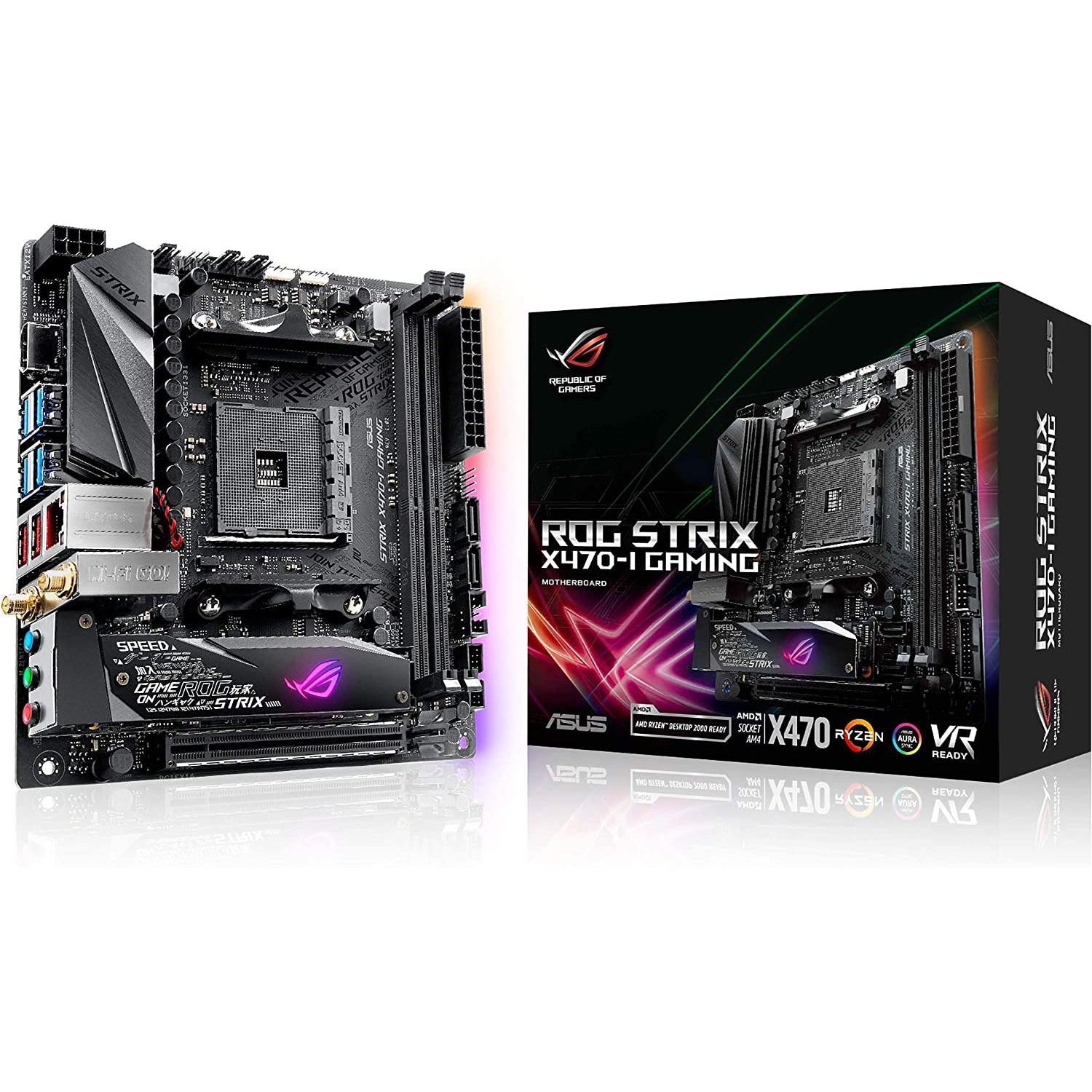 ASUS ROG Strix X470-I Gaming AM4 AMD Mini ITX Motherboard
