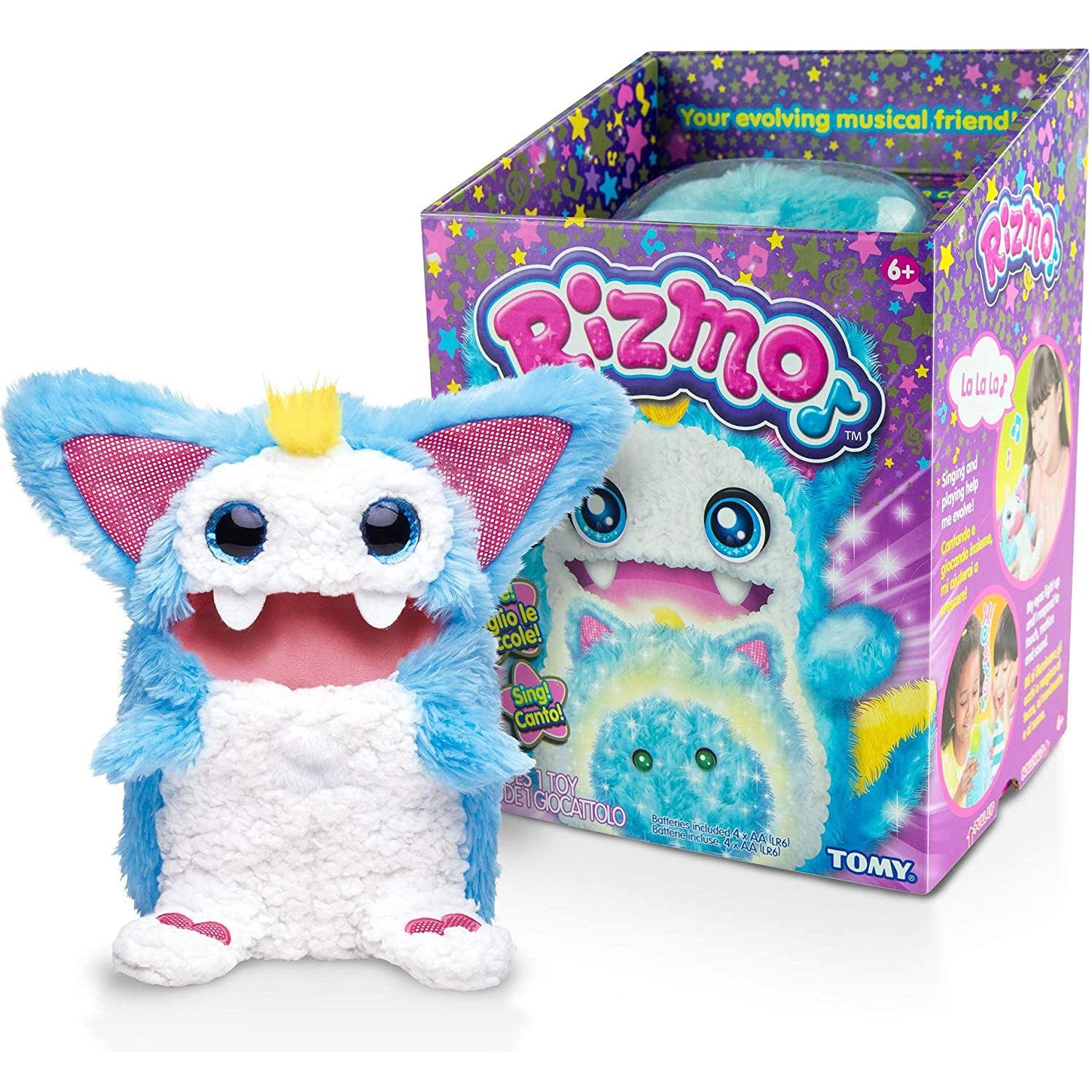 Rizmo Your Evolving Musical Friend, Interactive Plush Kids Toy with Fun Games