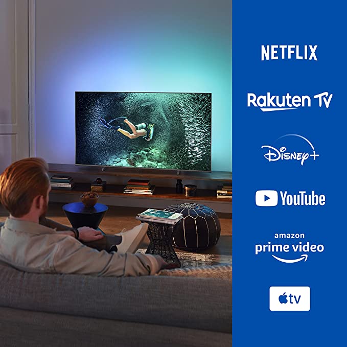 Philips 43PUS7906 LED 43" Smart Ambilight 4K Ultra HD Android TV - Refurbished Excellent