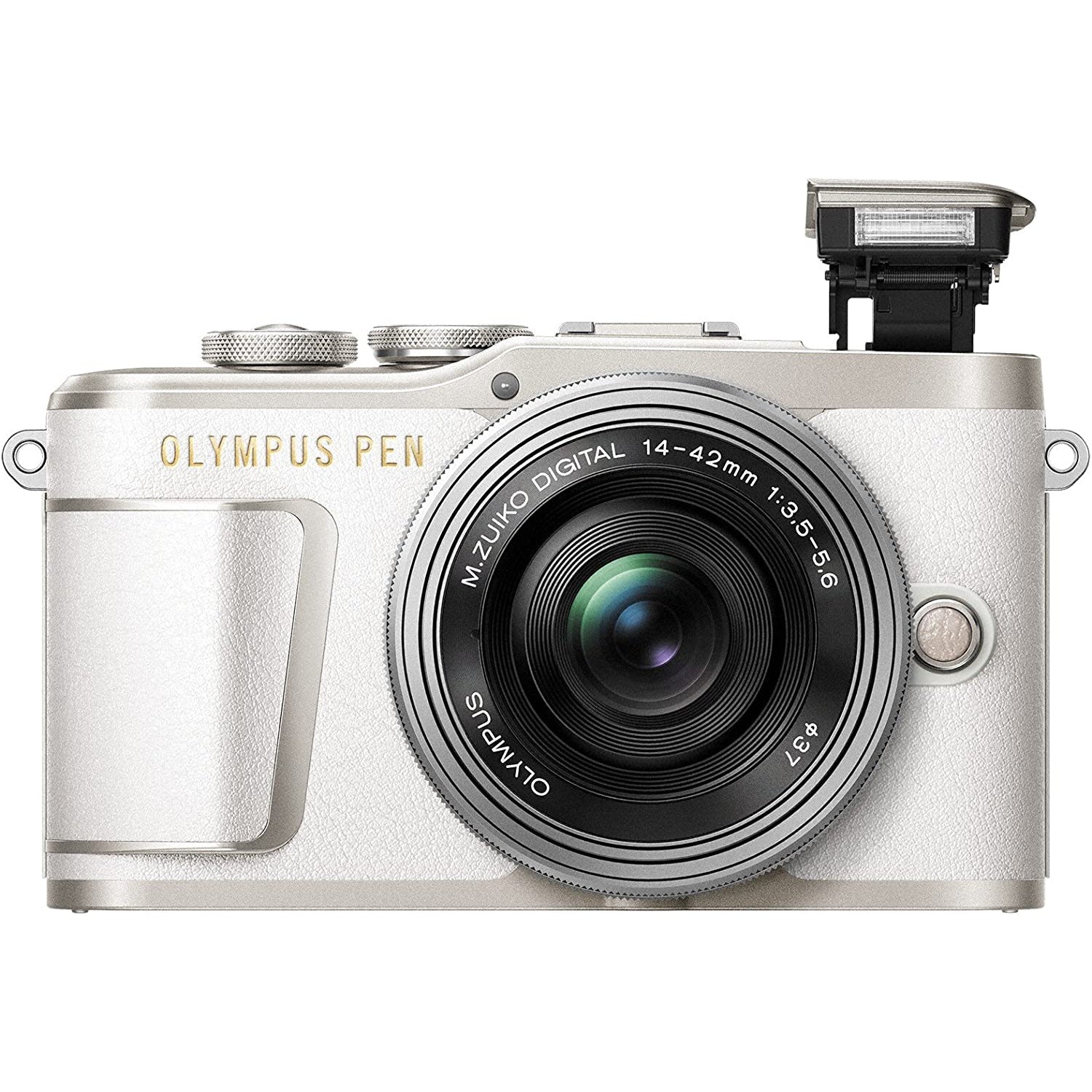 Olympus PEN E-PL9 Kit, Micro Four Thirds System Camera, 4-42 mm EZ Zoom Lens, White/Silver