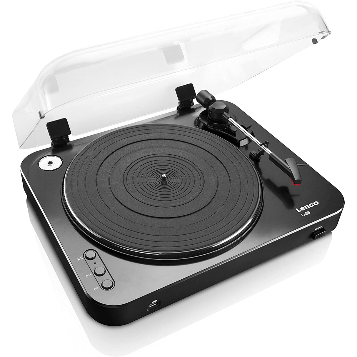 Lenco L-85 Belt Drive Turntable with Integrated Stereo Pre-Amplifier