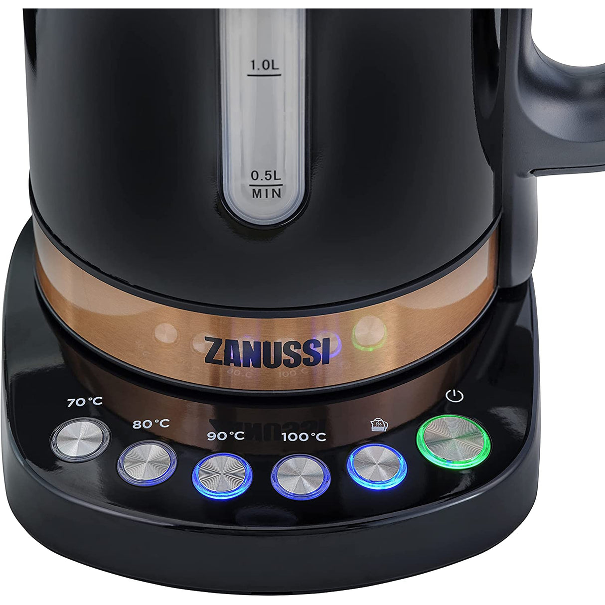 Zanussi ZEK-1290D-BK Digital Cordless Kettle 1.7L - Black