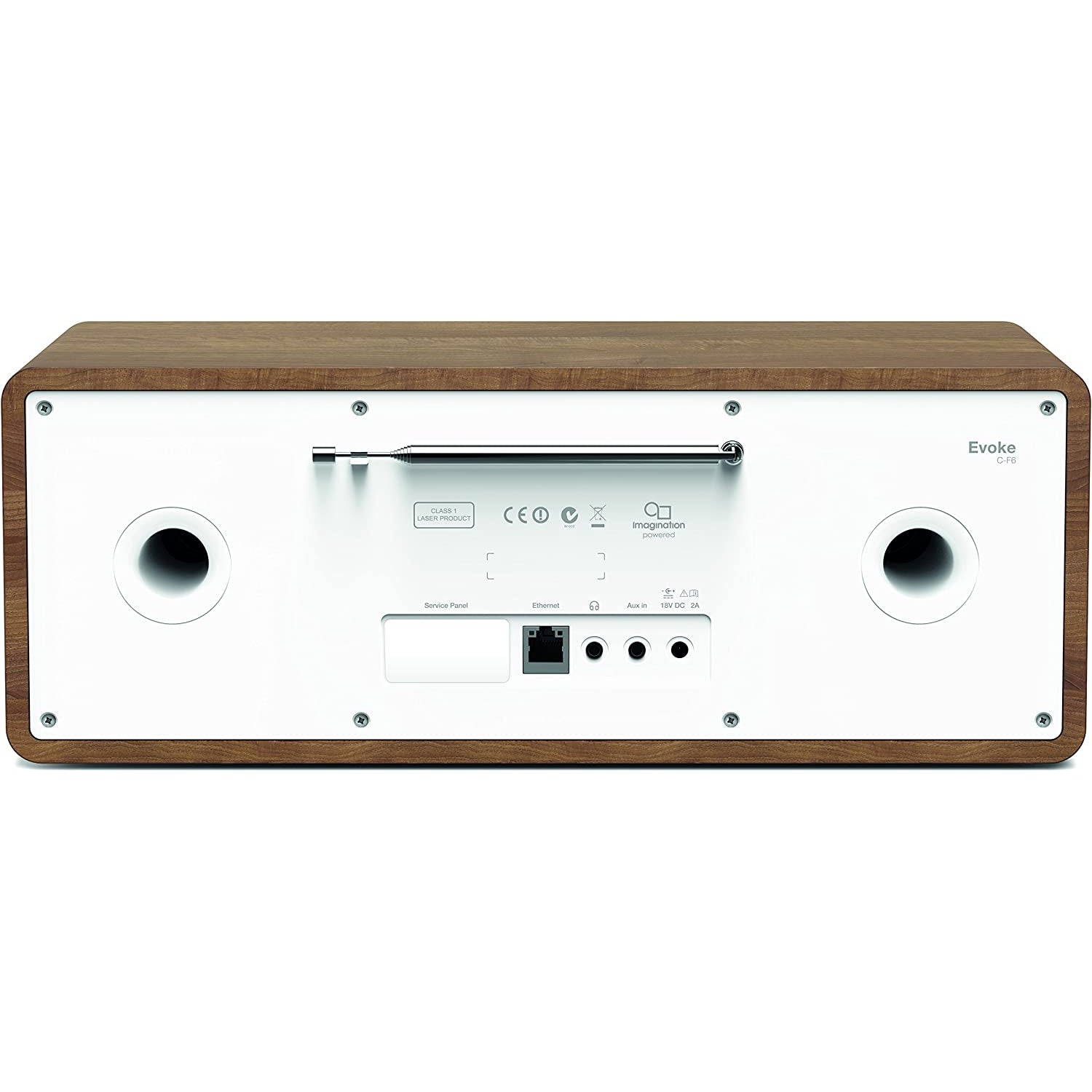 Pure Evoke C-F6 DAB+/FM All-In-One Smart Music System, Walnut - Refurbished Good