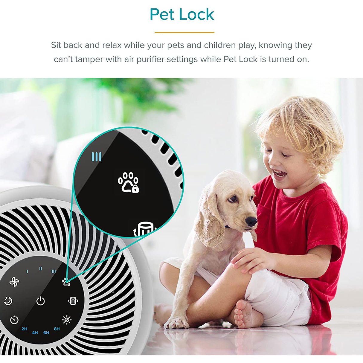 Levoit Air Purifiers for Home Allergies and Pet Hair, H13 True HEPA Air Filter, Grey
