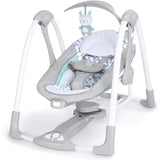 Ingenuity ConvertMe Portable Swing - Raylan, 5 Swing Settings, 12 Soothing Melodies