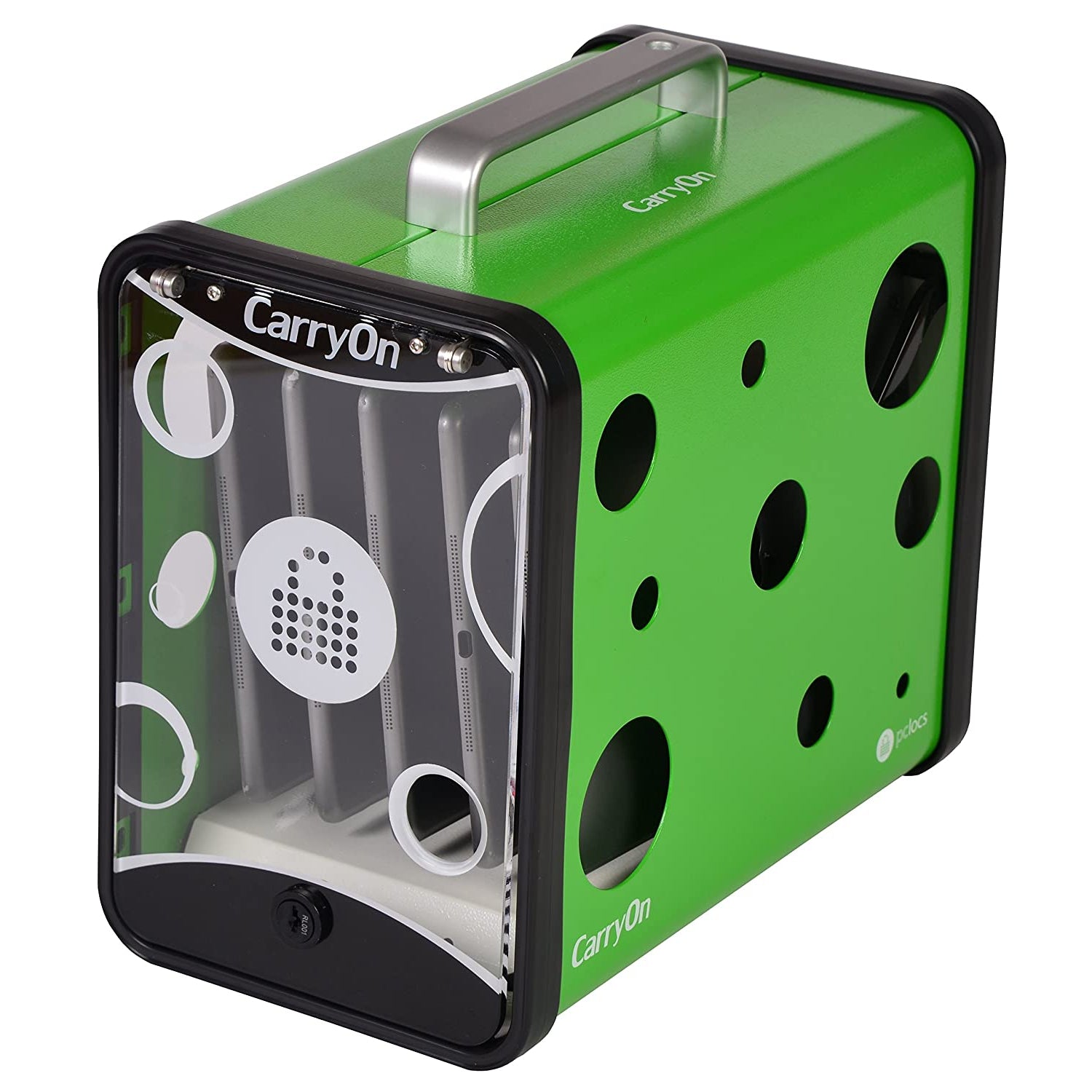 LockNCharge CarryOn USB Charging Case with 2 LockNCharge Cases - Green