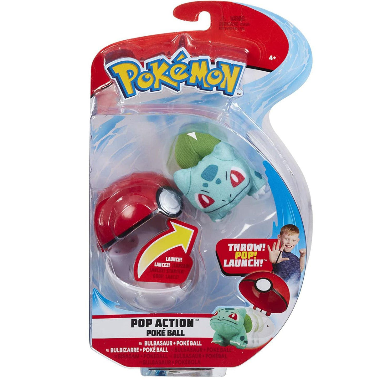 Pokemon 674 95104 Pop Action Poke Ball-Bulbasaur, Multicolor