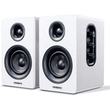 Sanyun SW208 3" Active Bluetooth Bookshelf Speakers - 60W Carbon Fiber Speaker Unit