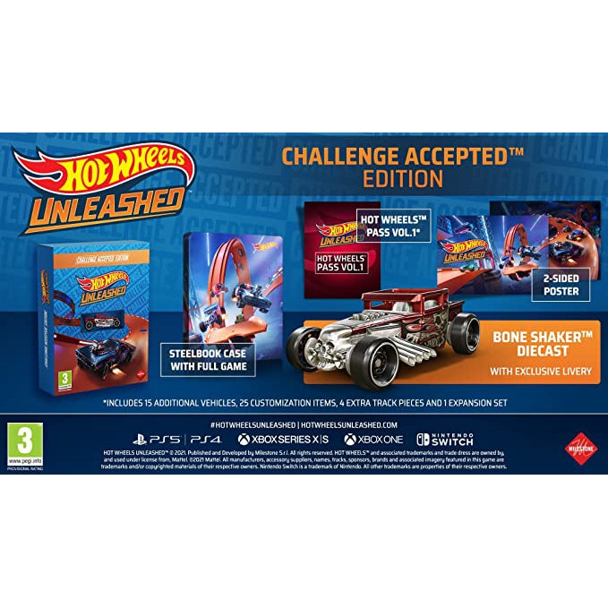 Hot Wheels Unleashed: Challenge Accepted Edition (Xbox One) - Excellent Condition