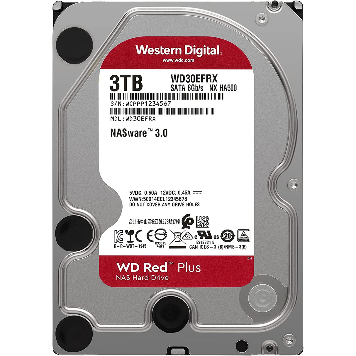 WD Red 3TB 3.5 Inch NAS Internal Hard Drive (WD30EFRX)