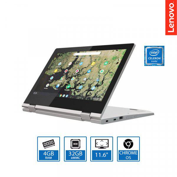 Lenovo Chromebook C340-11 - Intel Celeron, 4GB RAM, 32GB HDD, 11.6" - Silver