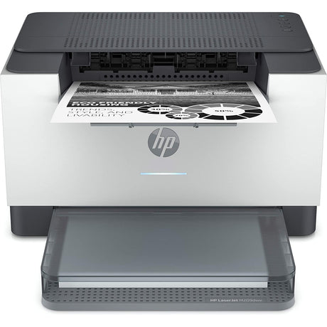 HP LaserJet M209DWE Laser Printer, White / Grey