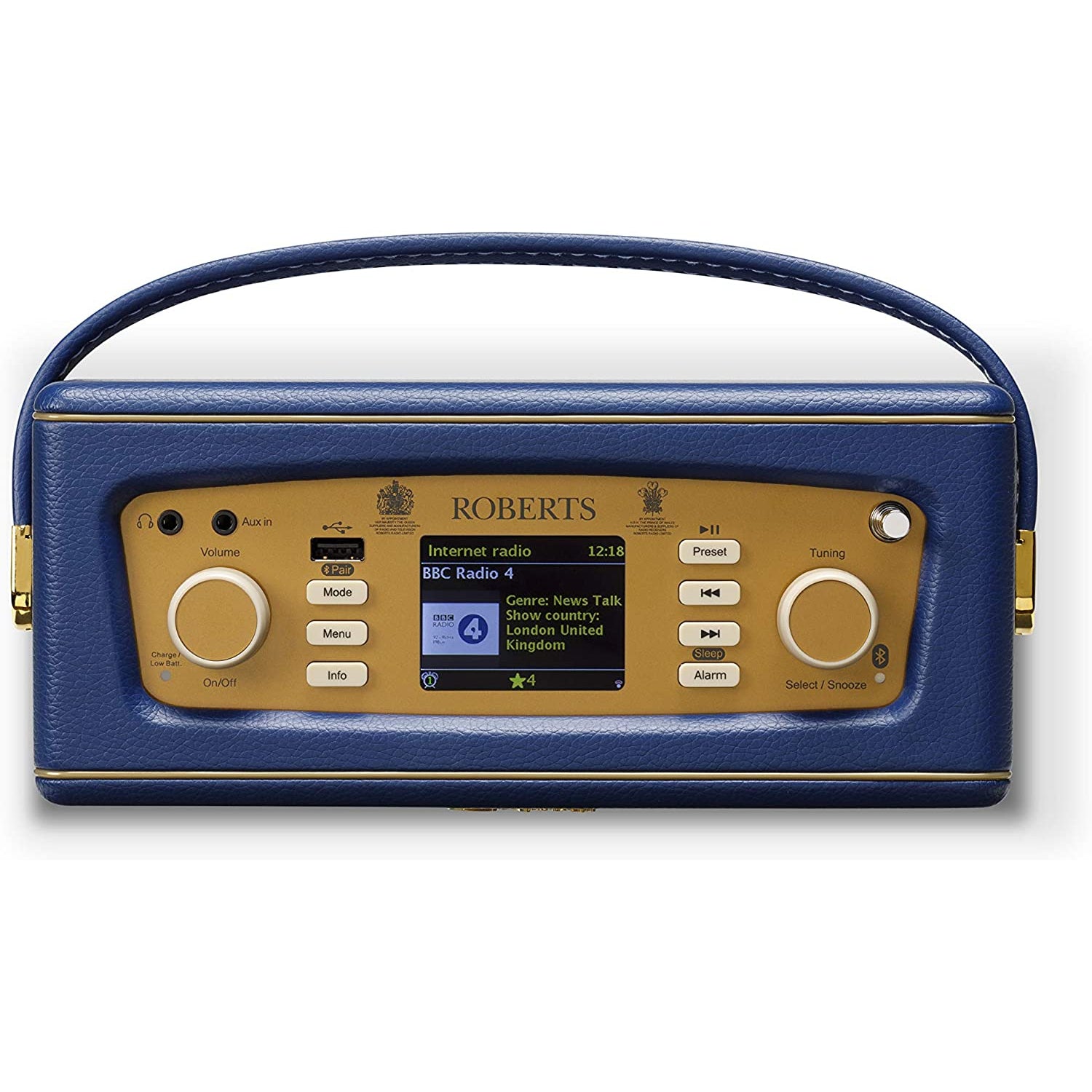 Roberts IStream3 DAB/DAB+ FM Wireless Portable Digital Radio - Midnight Blue - Refurbished Pristine