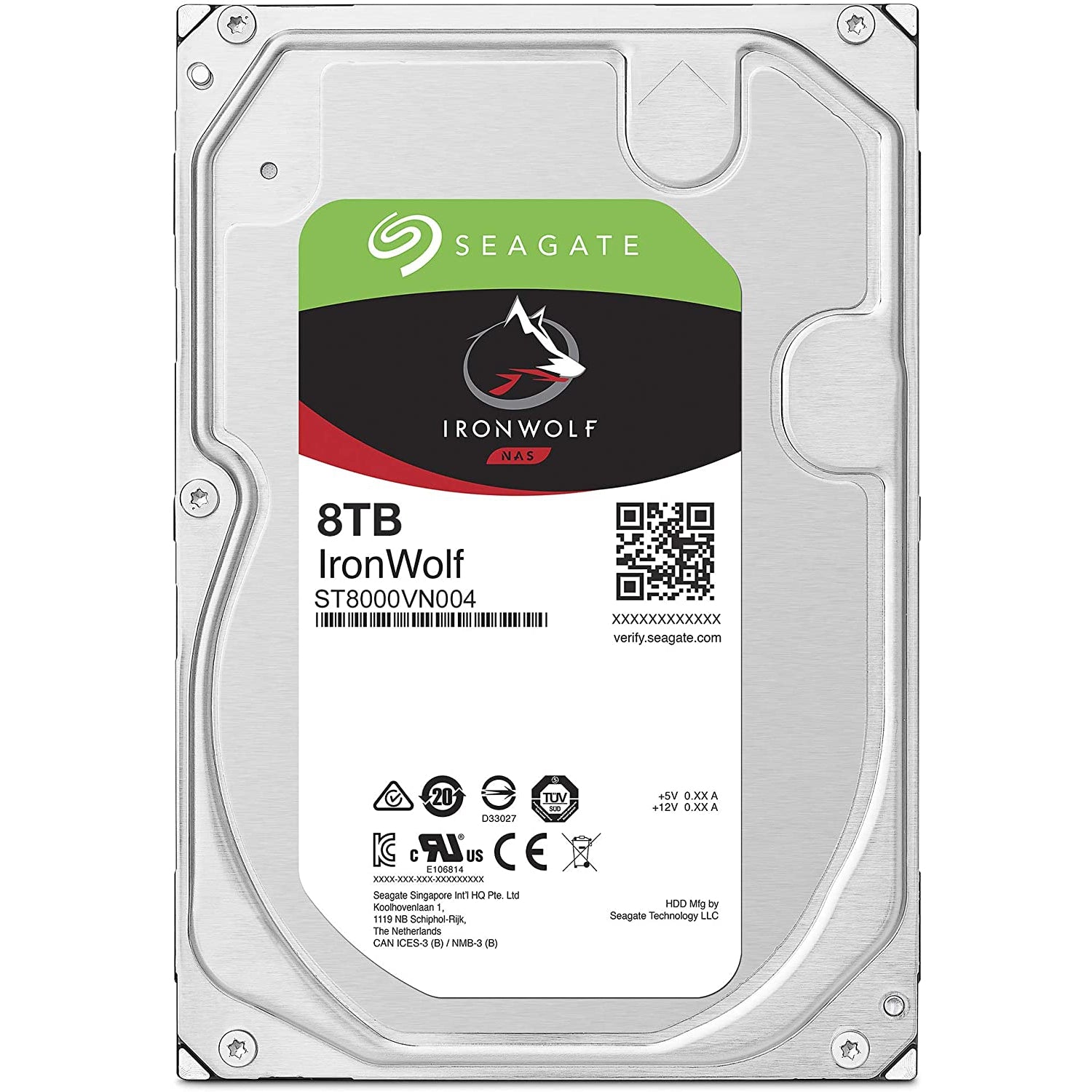 Seagate IronWolf 8TB NAS Internal Hard Drive HDD – 3.5 Inch SATA 6Gb/s 7200 RPM 256MB Cache for RAID Network Attached Storage