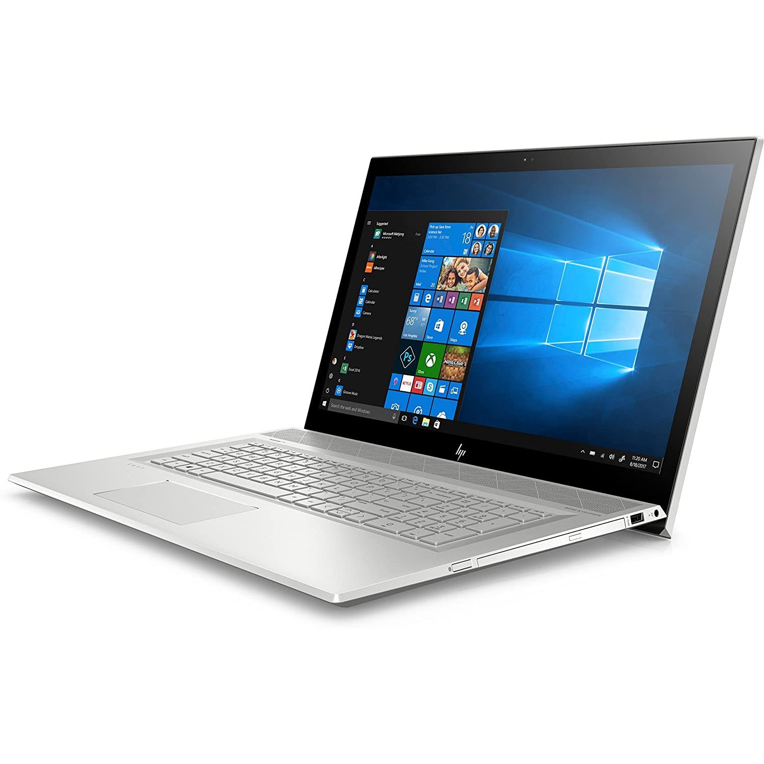 HP ENVY 17-bw0503na, 17.3" Laptop, Intel Core i7-8550U, 8GB RAM, 1TB HDD, NVIDIA GeForce MX150, Win 10, 4BA03EA#ABU - Silver