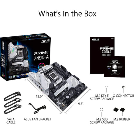 ASUS Prime Z490-A Intel Z490 (LGA 1200), RGB ATX Motherboard