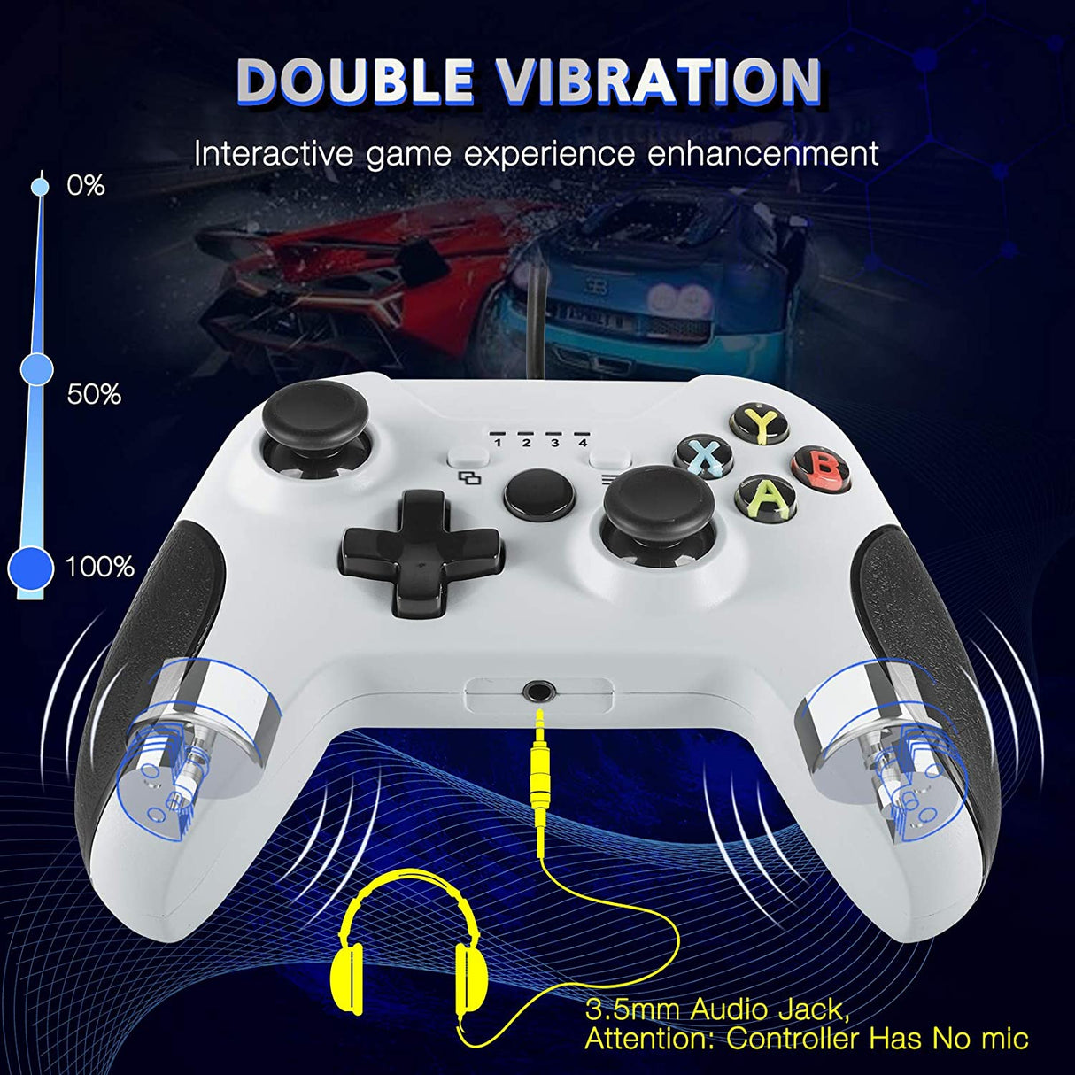 PDP Xbox One Wired Controller - White