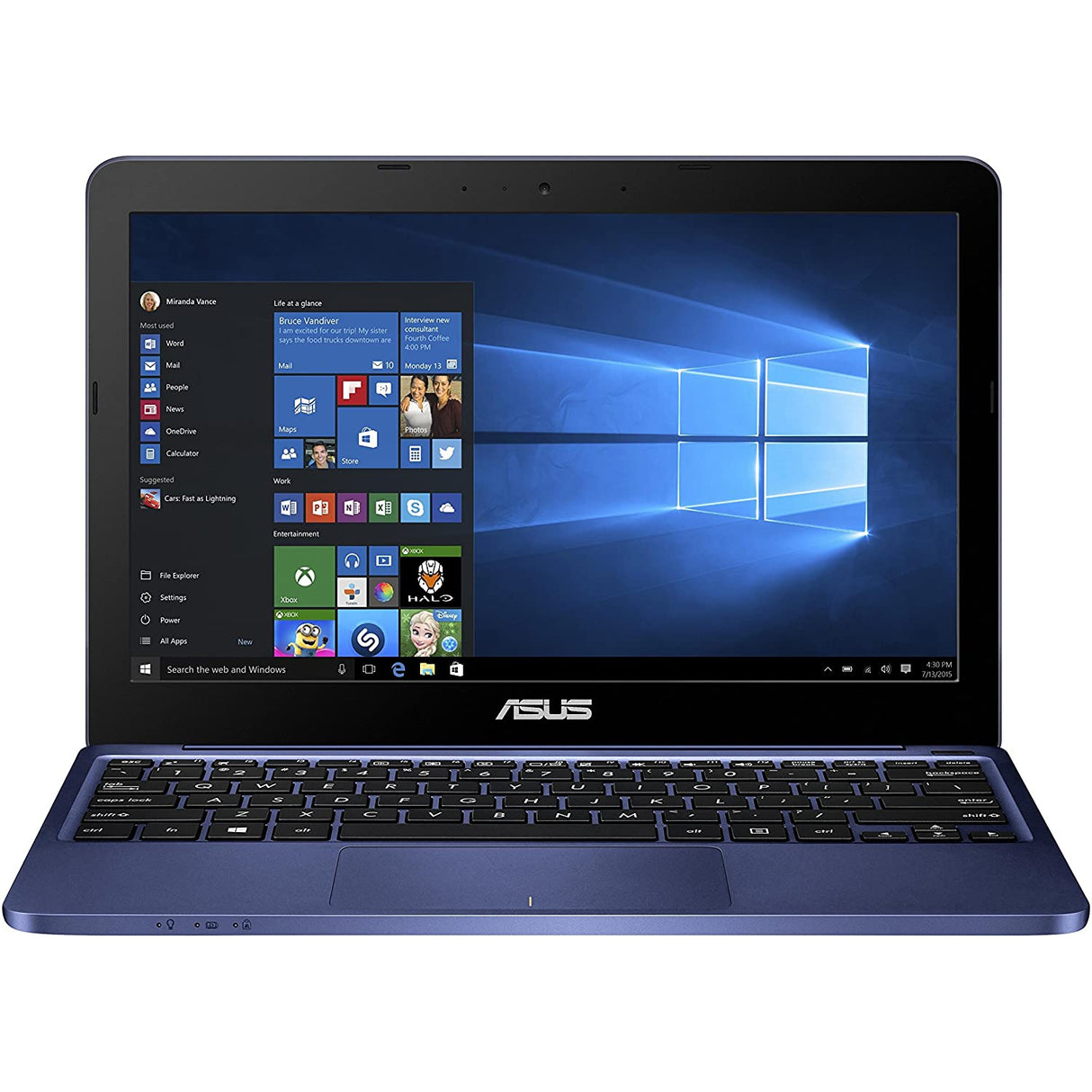ASUS VivoBook E200HA-FD0004TS, Intel Atom, 2GB RAM, 32GB HDD, 11.6" - Blue