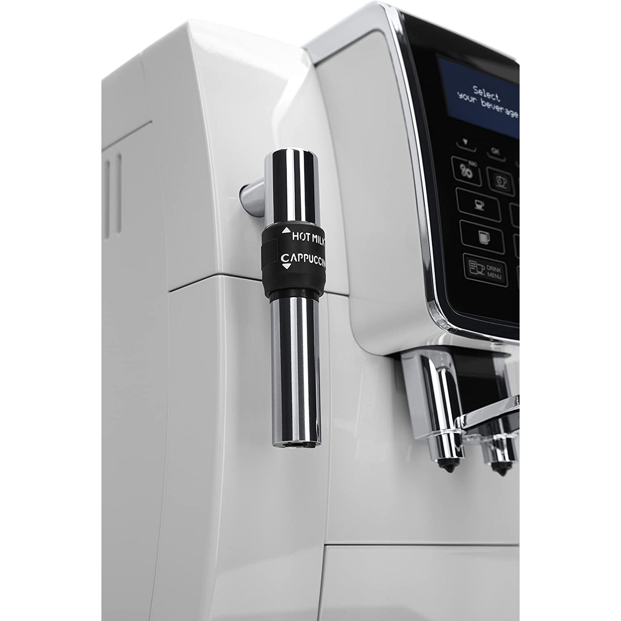 De'Longhi Dinamica Bean-to-Cup Coffee Machine ECAM350.35.W, White
