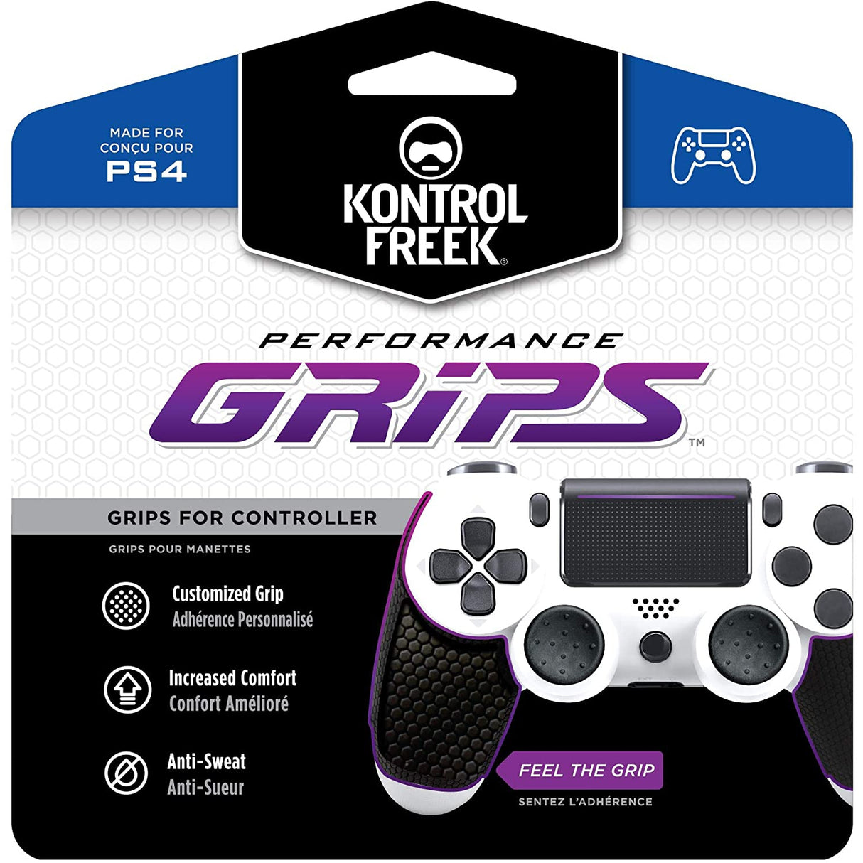 KontrolFreek Performance Grips for PS4 Controller - Black